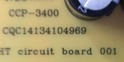 FUENTE PARA TV SUNBRITETV / NUMERO DE PARTE 050006191280 / SHG5510B-237E / SHG6512A-237E / CQC14134104969 / CCP-3401 / MODELO SB-V-65-4KHDR - Imagen 3